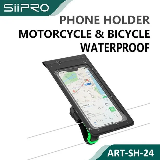 Φωτογραφία προϊόντος: Siipro Motorcycle + Bicycle Waterproof 360 Phone Holder (SH-24)