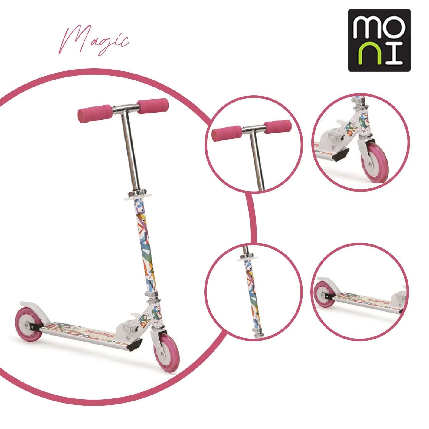 Φωτογραφία προϊόντος: MONI - Scooter Magic mania pink D001-1 - 3800146255572