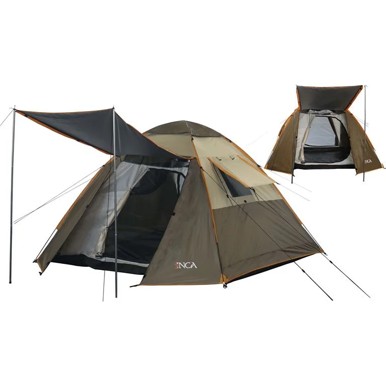 Φωτογραφία προϊόντος: Σκηνή Camping Αυτόματη 3-4 Ατόμων INCA Natura Καφέ Pop-UP