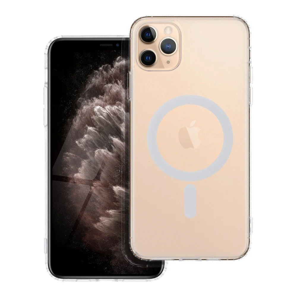 Φωτογραφία προϊόντος: . Frost Mag Cover with camera protection compatible with MagSafe for IPHONE 11 PRO MAX transparent
