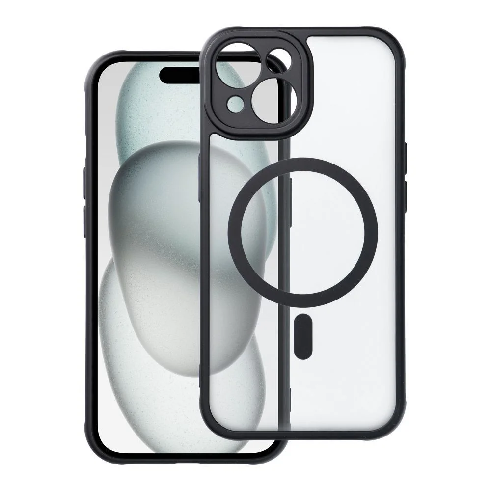 Φωτογραφία προϊόντος: . Full Matte Mag Cover case compatible with MagSafe for IPHONE 15 black