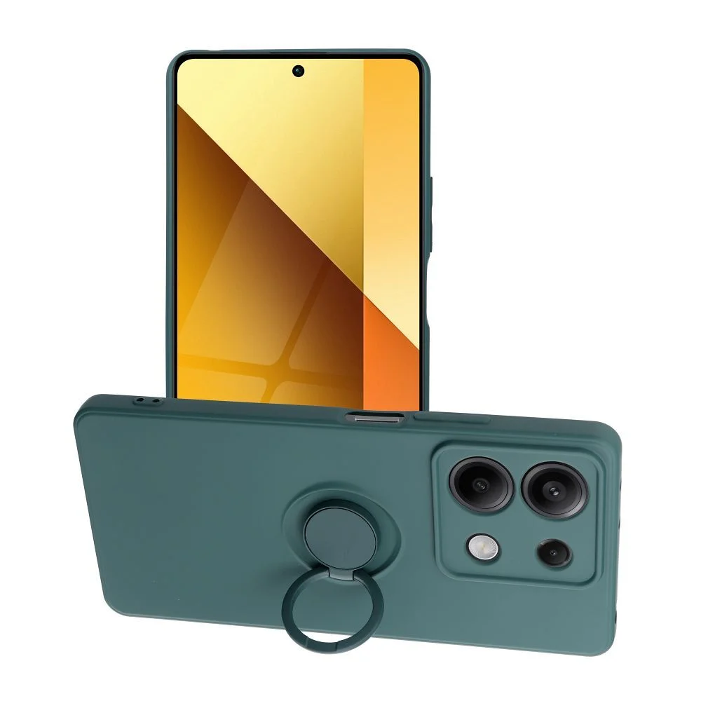 Φωτογραφία προϊόντος: . SILICONE RING case for XIAOMI Redmi Note 13 5G green