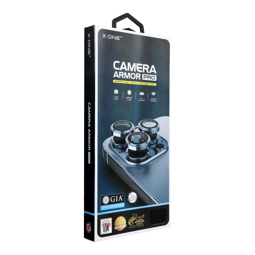 Φωτογραφία προϊόντος: . X-ONE Sapphire Camera Armor Pro - for iPhone 16 Pro/16 Pro Max - silver
