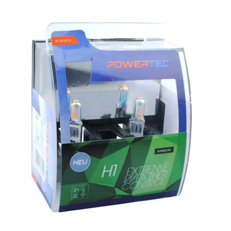 Φωτογραφία προϊόντος: M-tech H1 12V 55W ΛΑΜΠΑ RAINBOW 2ΤΕΜ PTZEWC1-DUO/MT