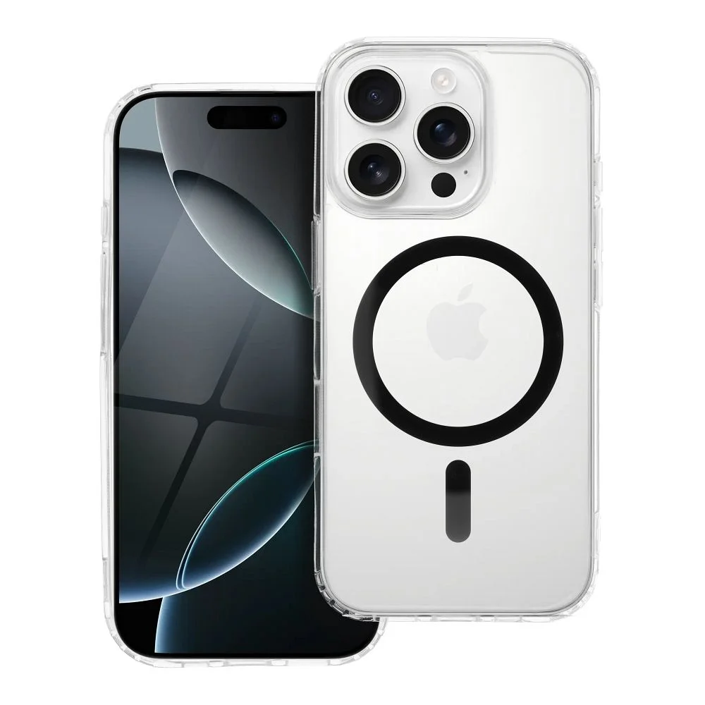 Φωτογραφία προϊόντος: . Drop Glue Colorful Ring Mag Cover compatible with MagSafe for IPHONE 16 PRO MAX black