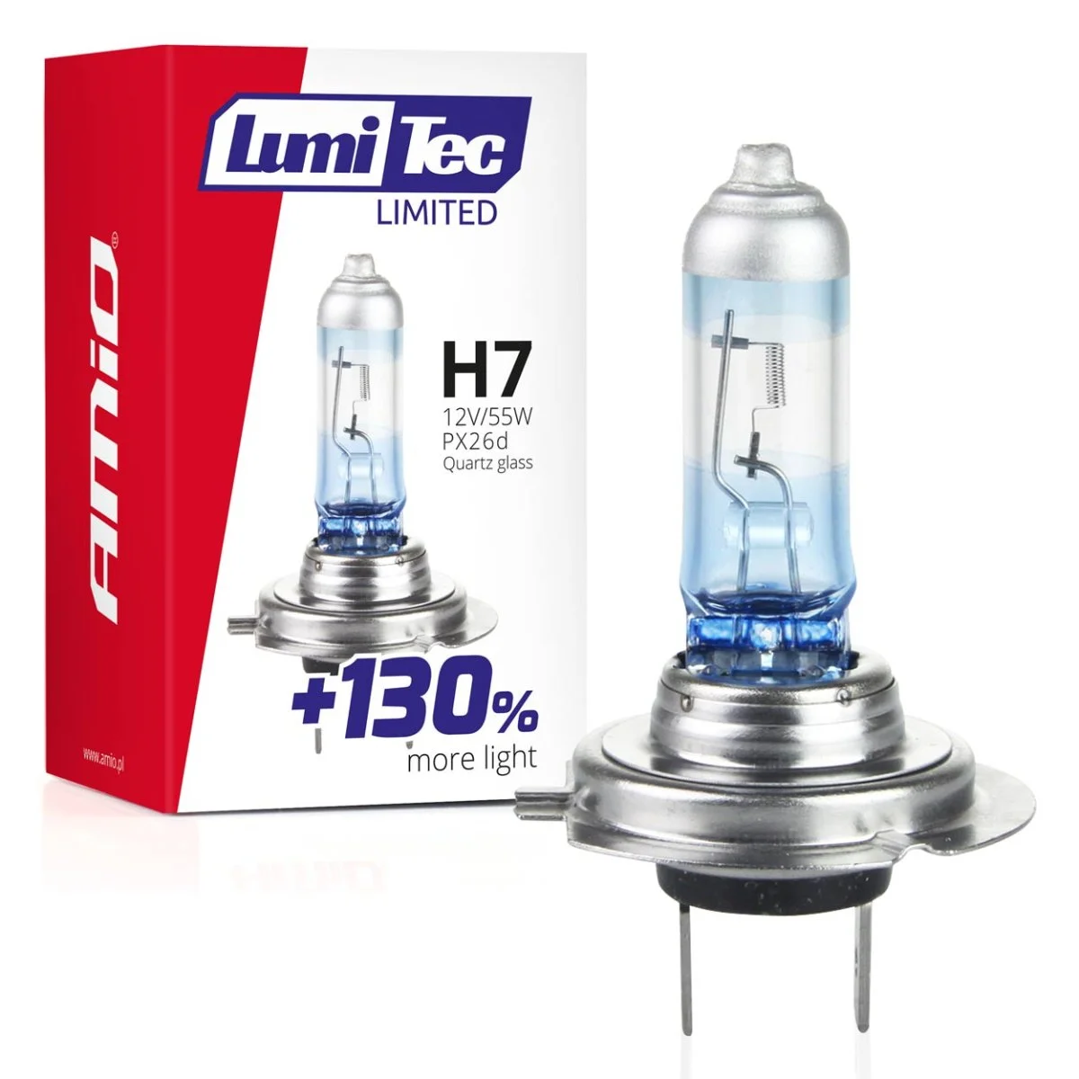 Φωτογραφία προϊόντος: AMIO H7 12V 55W P14,5s LUMITEC LIMITED +130% UP TO 40m AMIO - 1 ΤΕΜ. 02133/AM