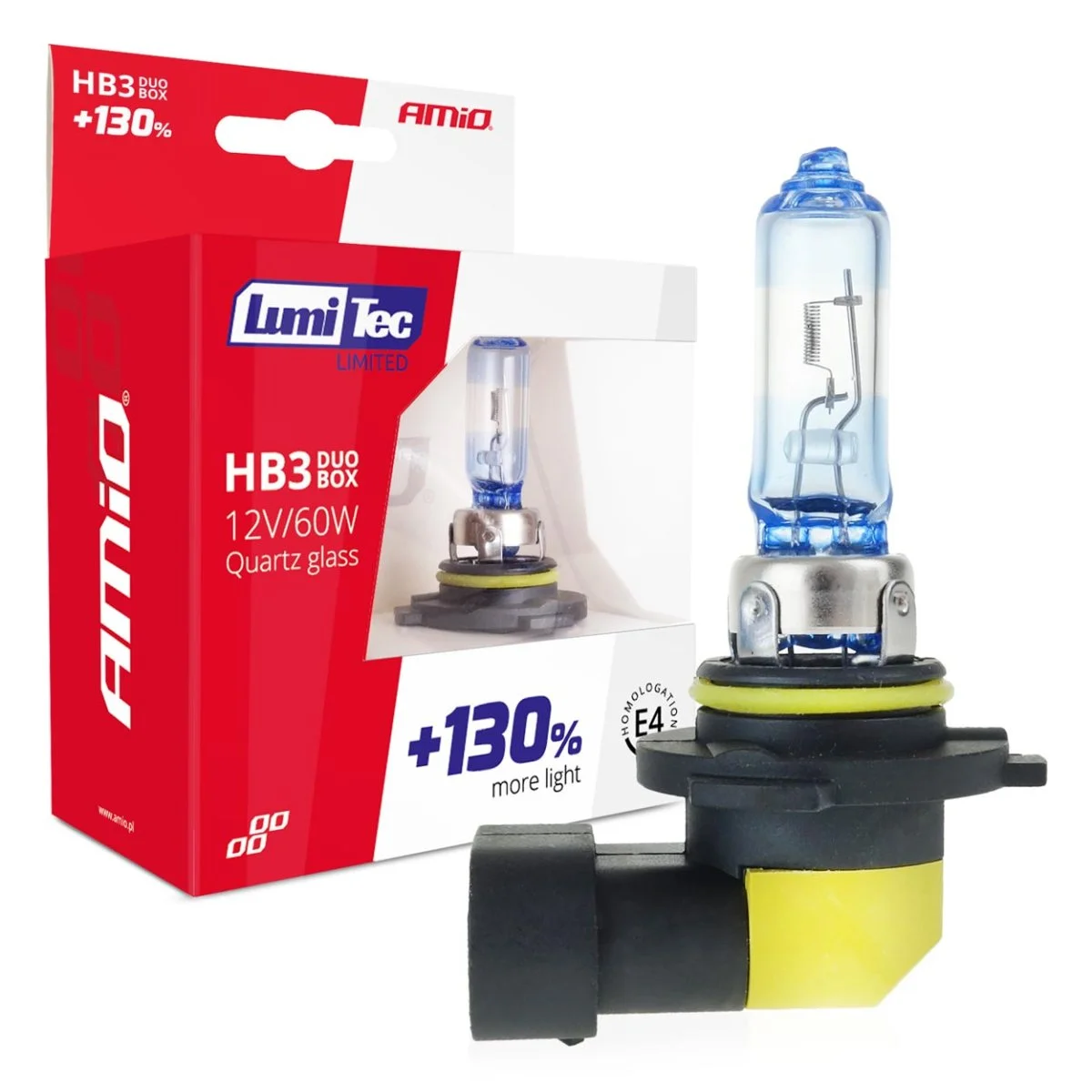 Φωτογραφία προϊόντος: AMIO HB3 9005 12V 60W LUMITEC LIMITED +130% UP TO 40m AMIO - 2 ΤΕΜ. 02103/AM