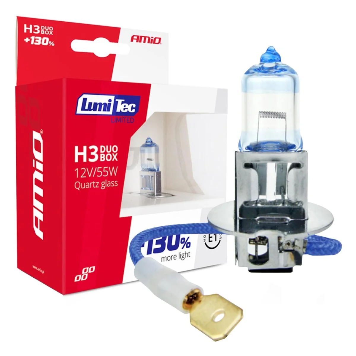 Φωτογραφία προϊόντος: AMIO H3 12V 55W PK22s LUMITEC LIMITED +130% UP TO 40m AMIO - 2 ΤΕΜ. 02102/AM