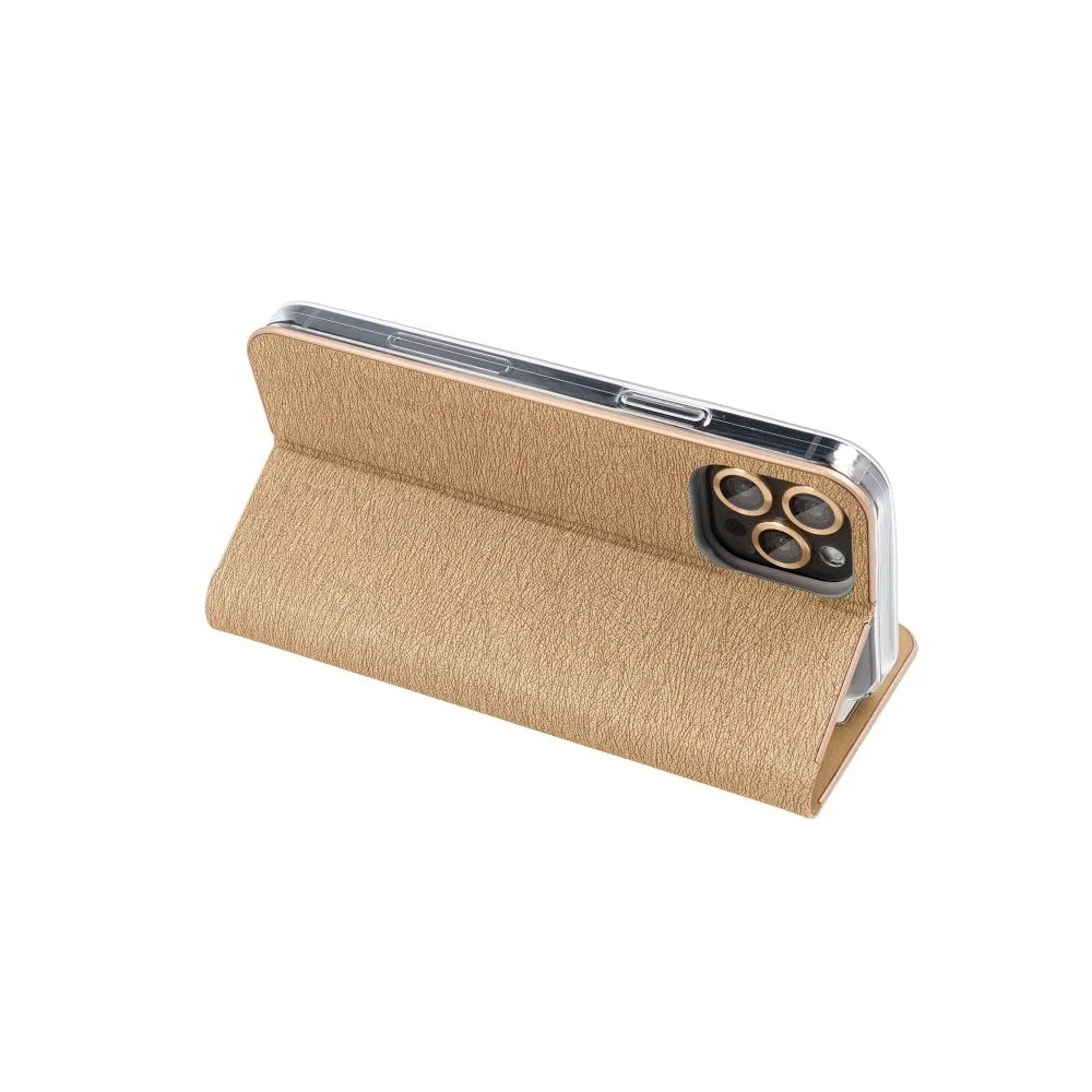 Φωτογραφία προϊόντος: . LUNA Book Gold for XIAOMI Redmi NOTE 14 PRO 5G / 14 PRO PLUS 5G gold