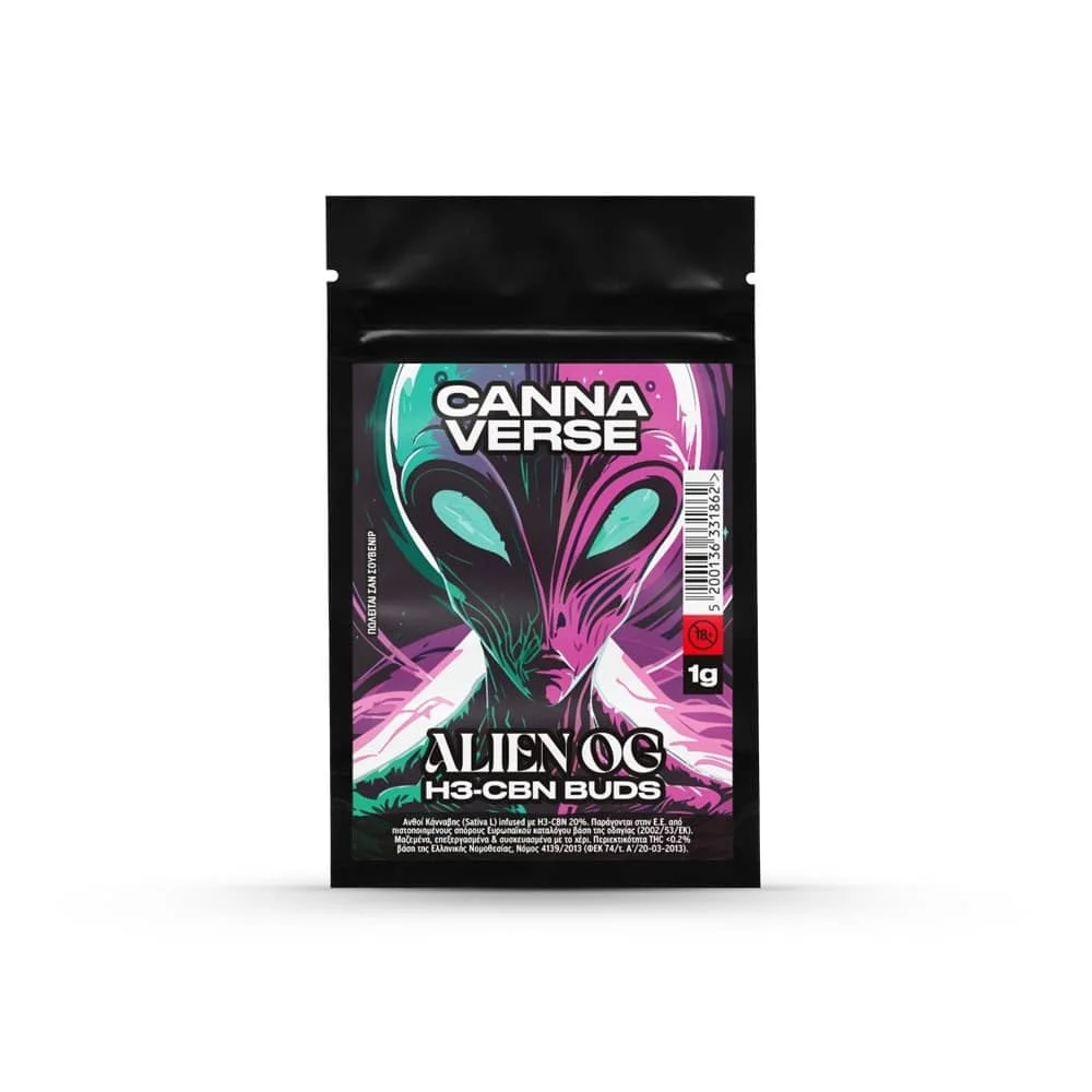 Φωτογραφία προϊόντος: Cannaverse Ανθοί H3CBN Alien O.G. - 1γρ