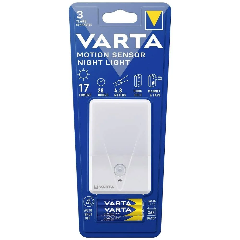 Φωτογραφία προϊόντος: . VARTA motion sensor night lamp 16624 + 3 x bateries R3 (AAA)