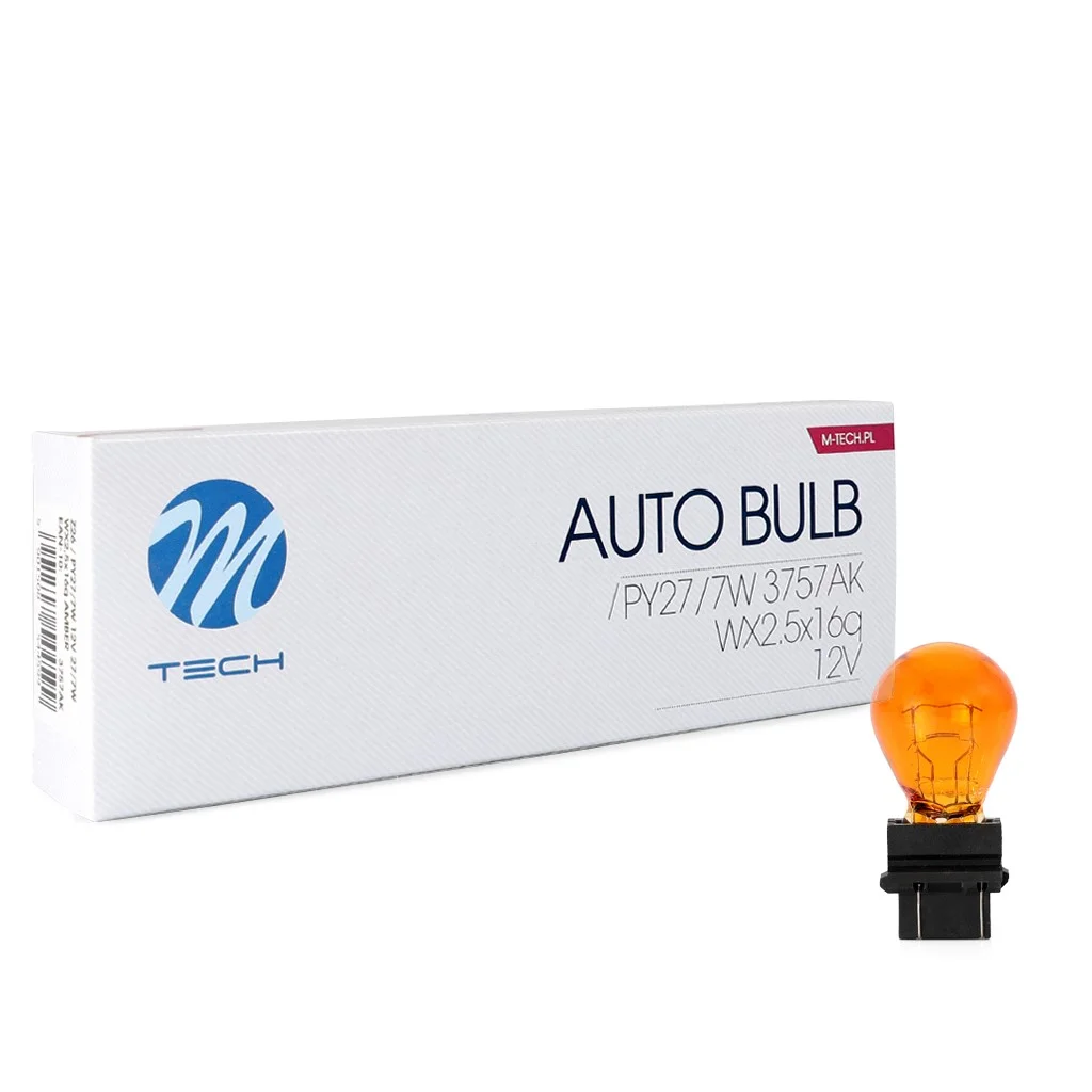 Φωτογραφία προϊόντος: M-tech PY27/7W 12V WX2,5x16q ΠΟΡΤΟΚΑΛΙ ΑΛΟΓΟΝΟΥ ΚΟΥΤΙ M-TECH -10 ΤΕΜ. Z26/MT