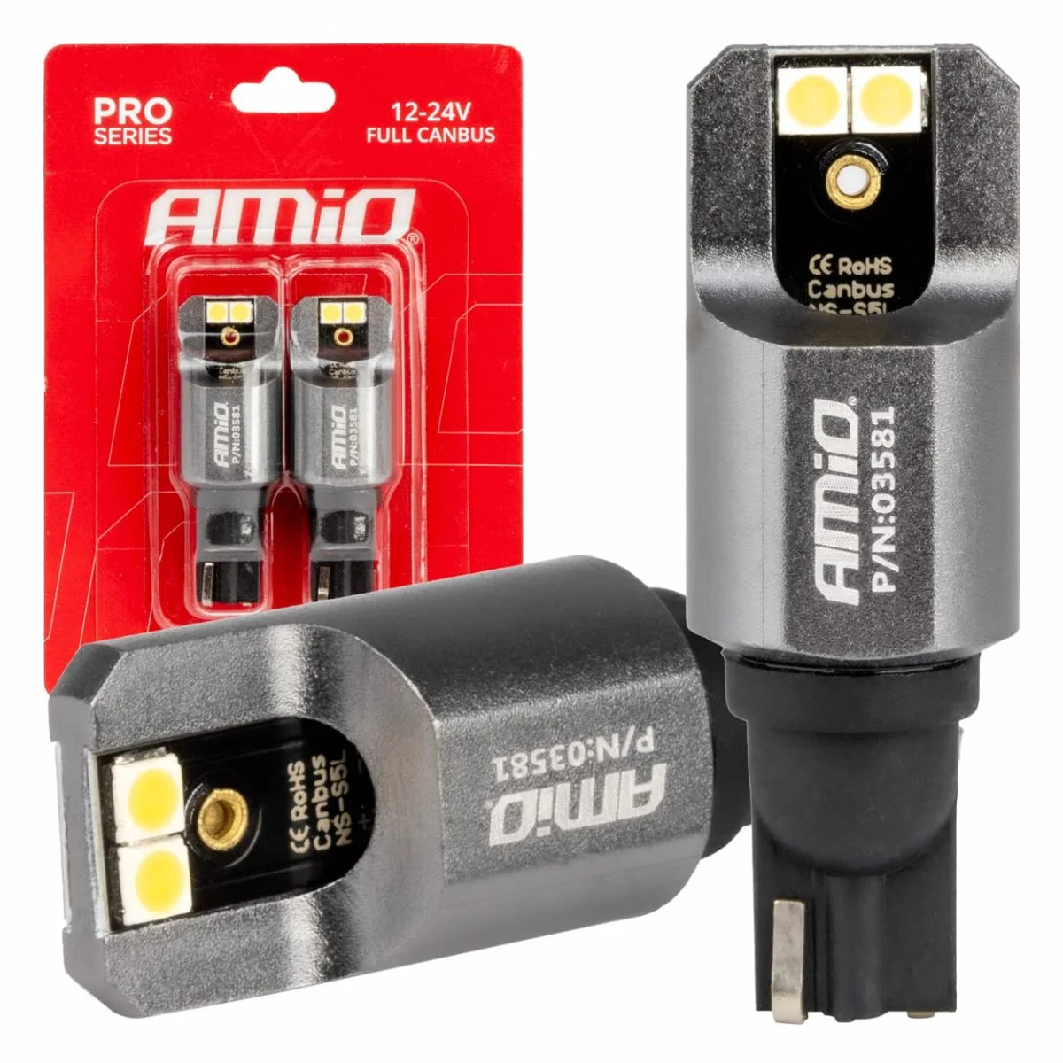 Φωτογραφία προϊόντος: AMIO ΛΑΜΠΕΣ T15 W16W 12/24V 6.000K 4xSMD LED FULL CAN-BUS ΛΕΥΚΟ 3030 PRO SERIES AMIO - 2 ΤΕΜ. 03581/AM