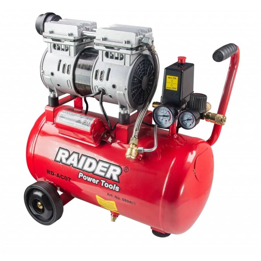 Φωτογραφία προϊόντος: RAIDER Αεροσυμπιεστής 24L αθόρυβος RD-AC07 0,75kW 089405