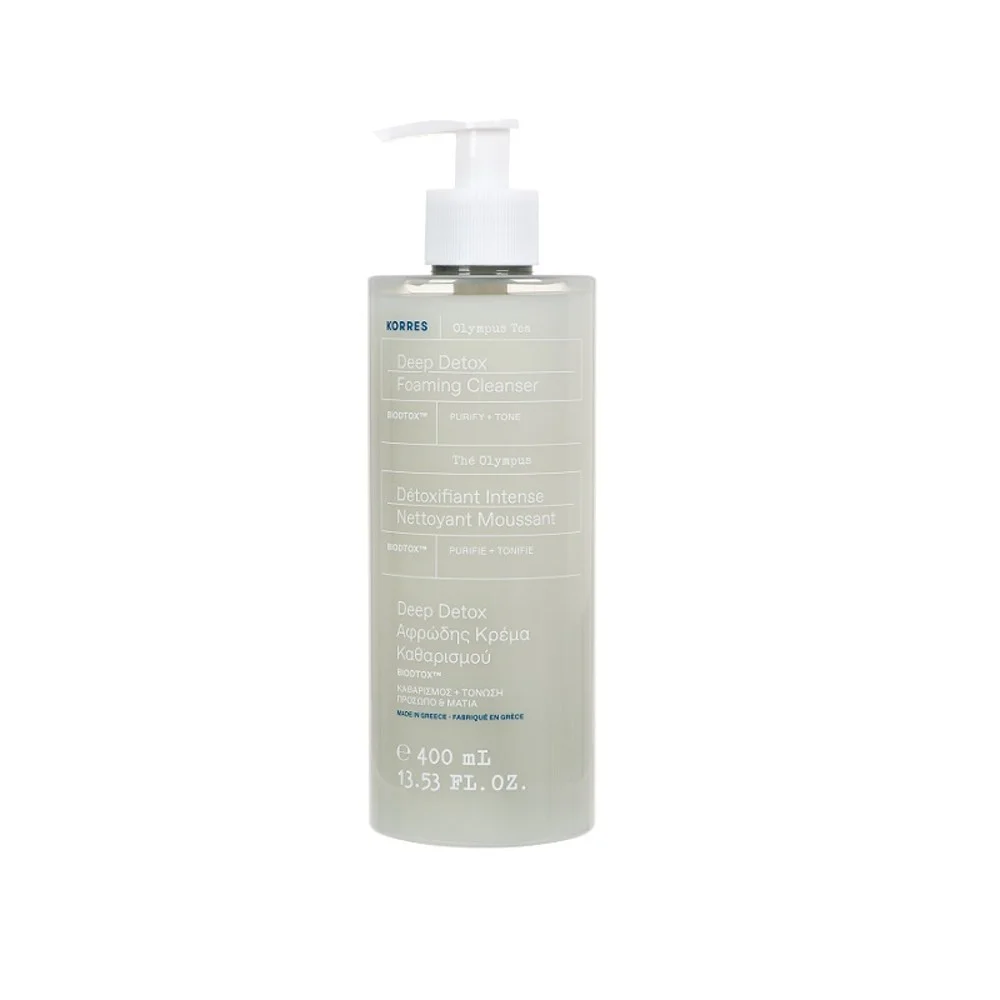 Φωτογραφία προϊόντος: KORRES Olympus Deep Detox Foaming Cleanser - Αφρώδης Κρέμα Καθαρισμού 3 σε 1 (400ml)