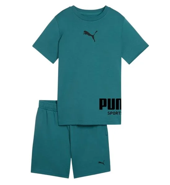 Φωτογραφία προϊόντος: Puma JR Sports Tee & Shorts Set - Green/Black