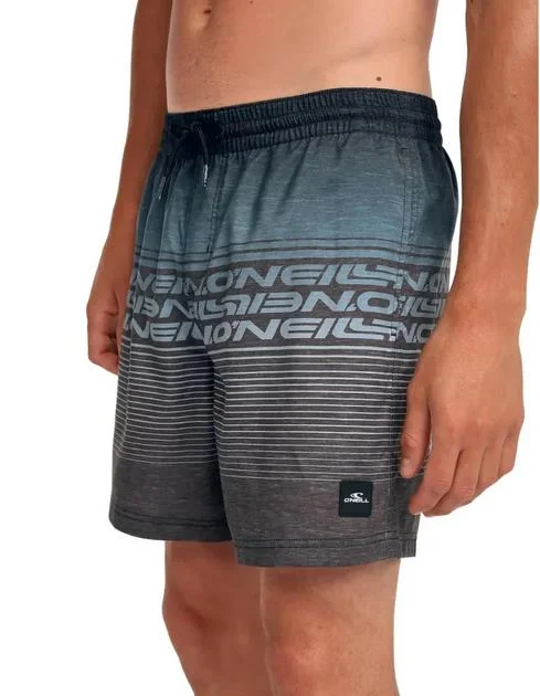 Φωτογραφία προϊόντος: ONeill Logo Stripe 16 Swimshorts - Black/Blue