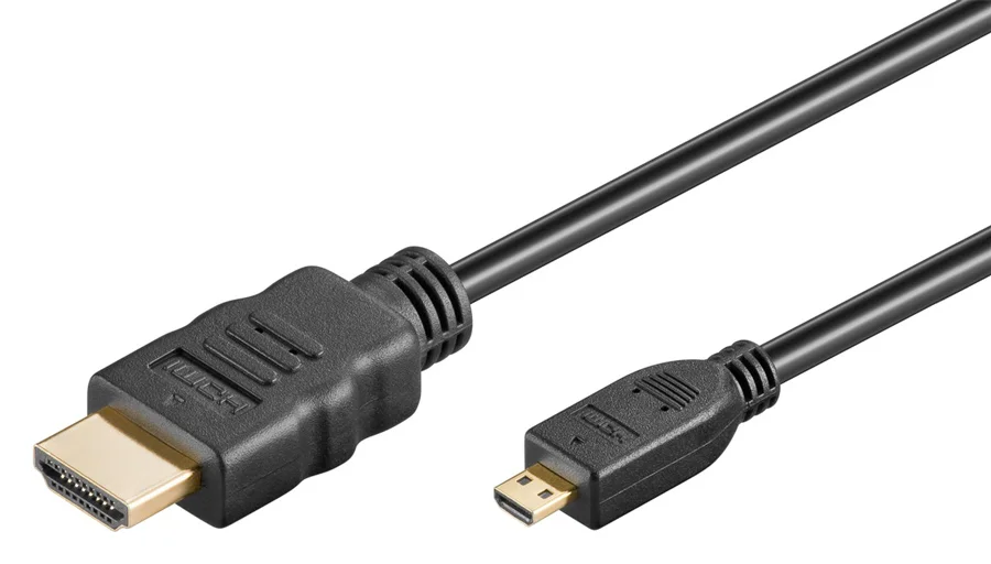 Φωτογραφία προϊόντος: GOOBAY καλώδιο micro HDMI σε HDMI 53786 με Ethernet, 4K/60Hz, 3m, μαύρο