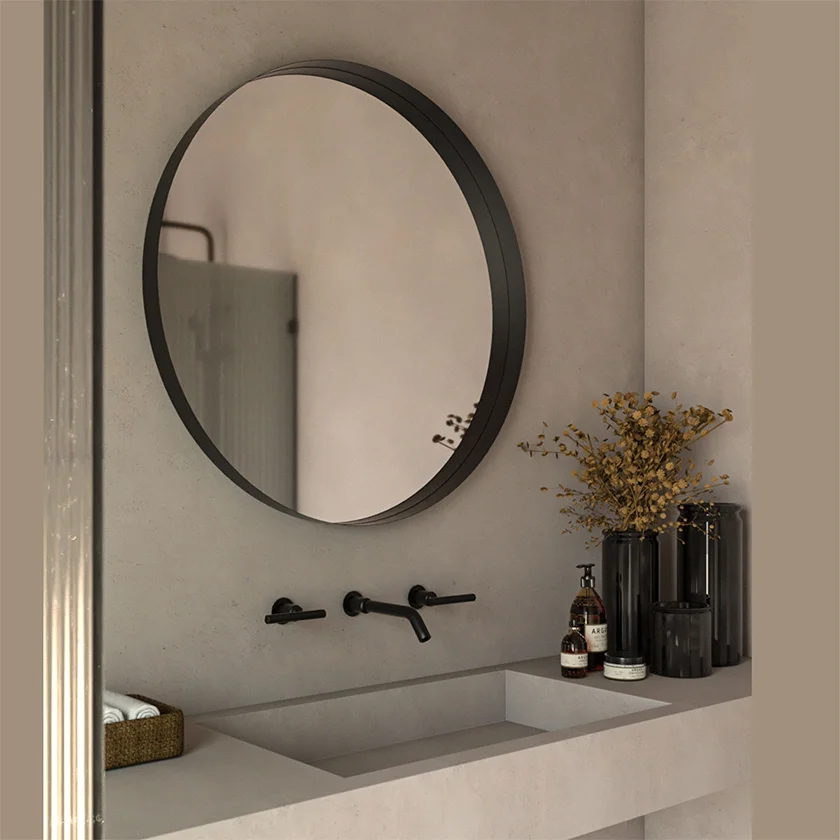 Φωτογραφία προϊόντος: Project Mirrors Καθρέπτης Iron Circle Black Ø100 cm