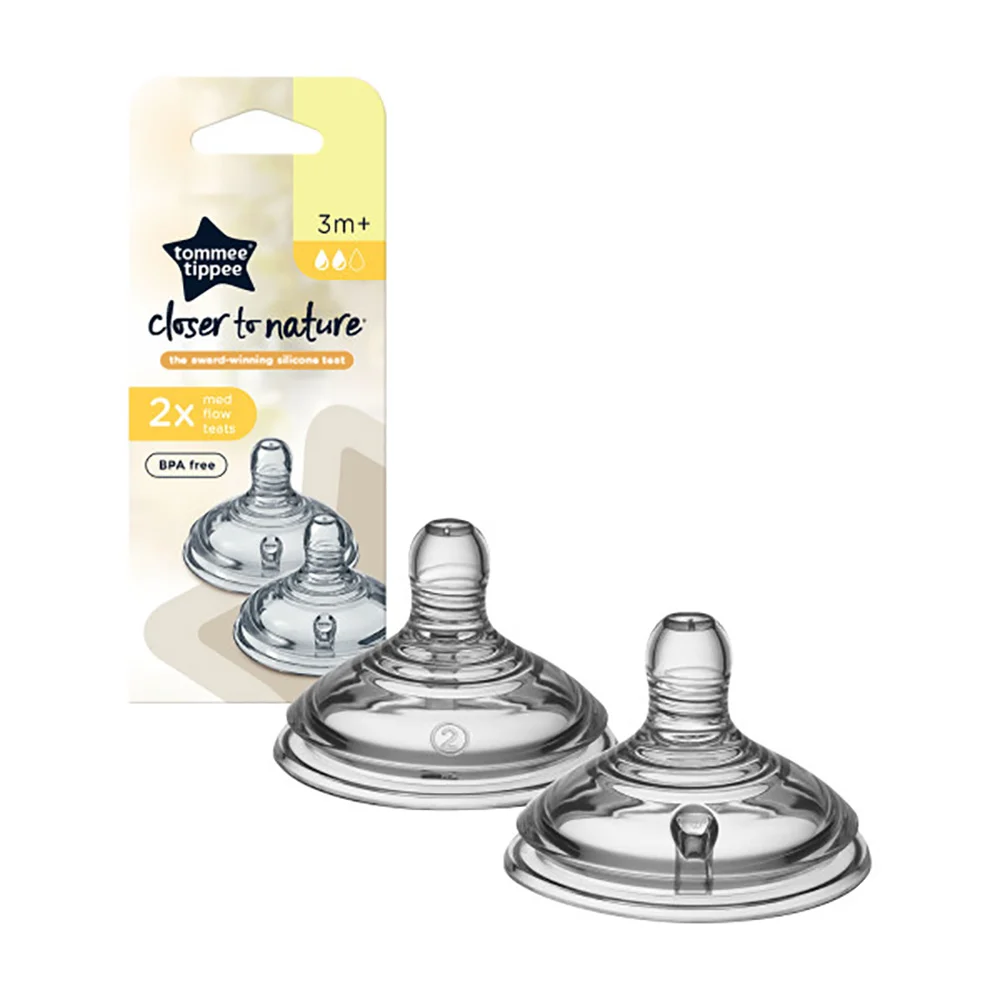 Φωτογραφία προϊόντος: Θηλές Σιλικόνης Tommee Tippee Closer to Nature Μέτριας Ροής 3m+