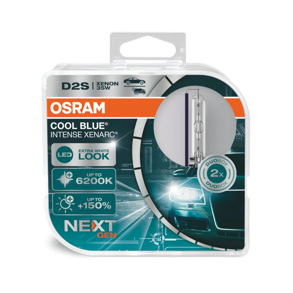 Φωτογραφία προϊόντος: Λάμπα αυτοκινήτου OSRAM D2S Xenarc Cool Blue Intense (Next Gen) 66240CBN-HCB (2 τεμάχια)