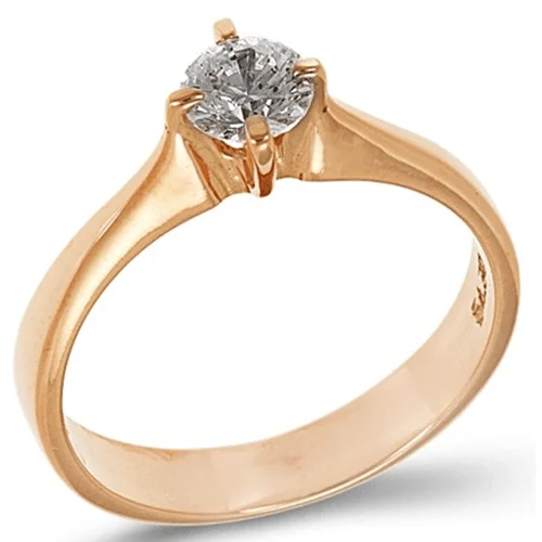 Φωτογραφία προϊόντος: fenixjewelry Ρόζ Μονόπετρο Δαχτυλίδι 14k 0108Ρ