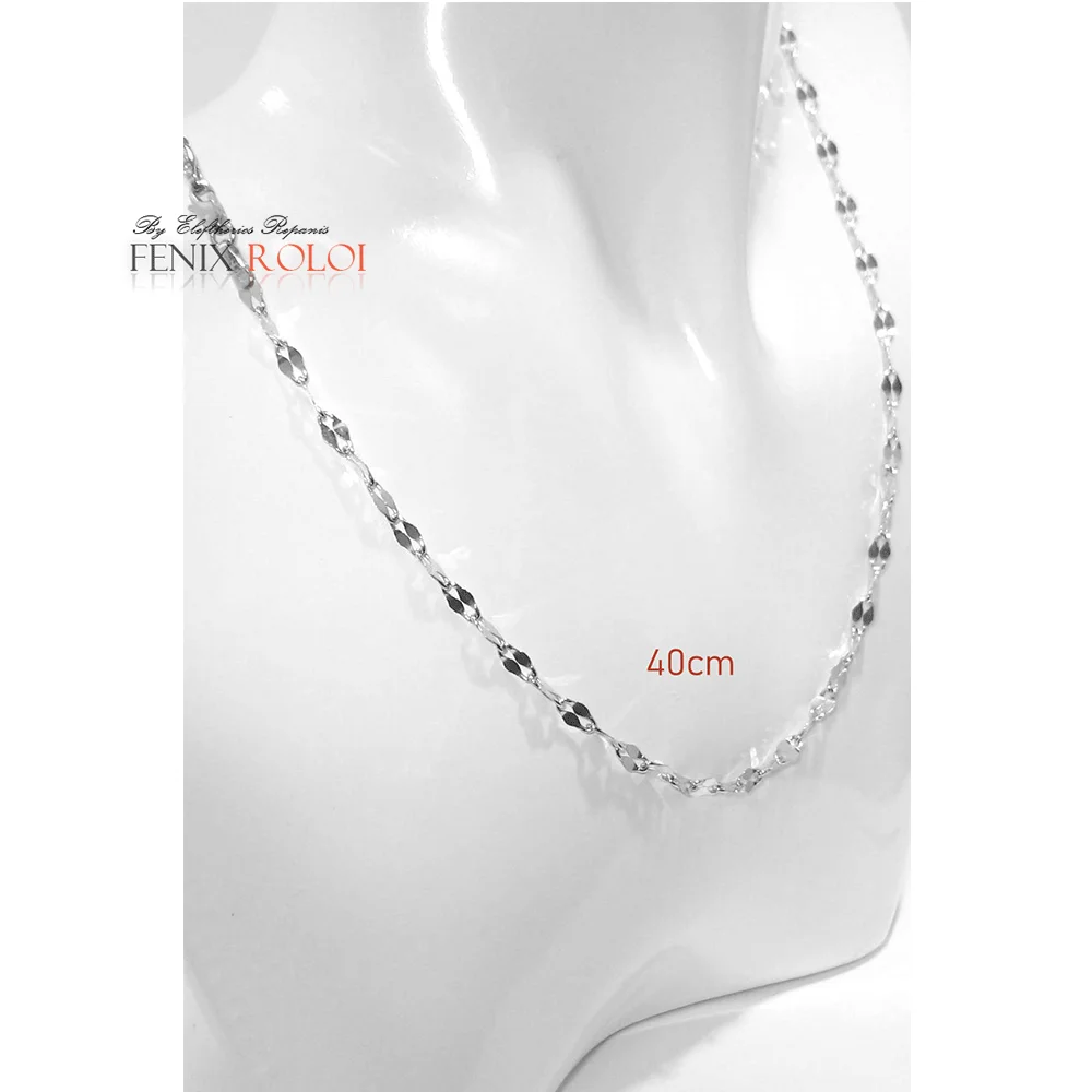 Φωτογραφία προϊόντος: fenixjewelry Λευκοχρυση Αλυσιδα 14κ WGCH0014