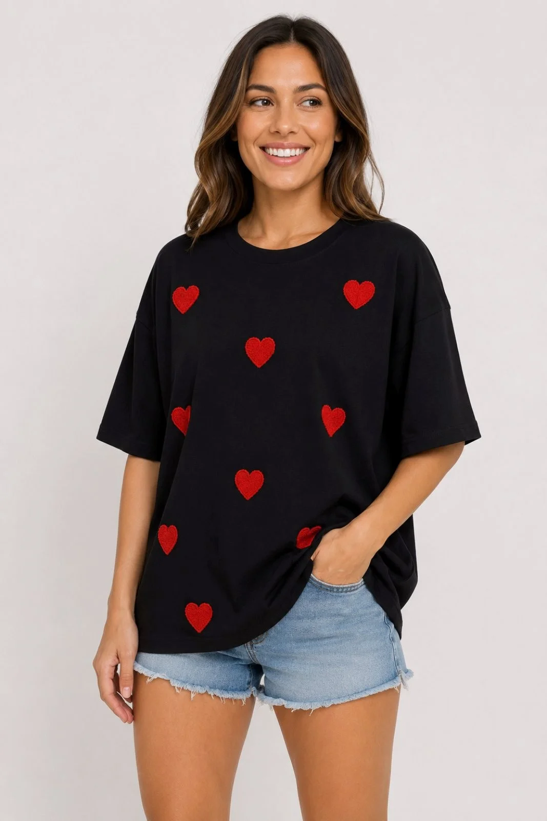 Φωτογραφία προϊόντος: ELUNA Heart T-Shirt Oversized Black