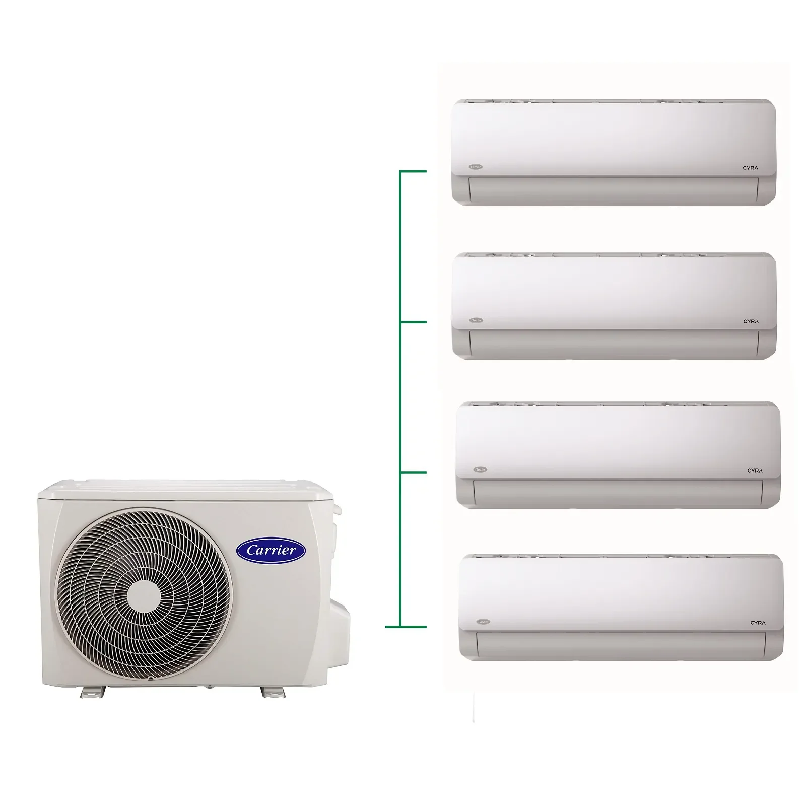 Φωτογραφία προϊόντος: Κλιματιστικό Multi Inverter CARRIER 4:1 38QUS 036 D8S4-1 με 4 ΕΣ. CYRA 9.000 BTU