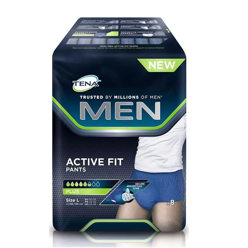 Φωτογραφία προϊόντος: Tena Men Pants Plus Προστατευτικά Εσώρουχα Ακράτειας Μέγεθος Large 8τεμ.