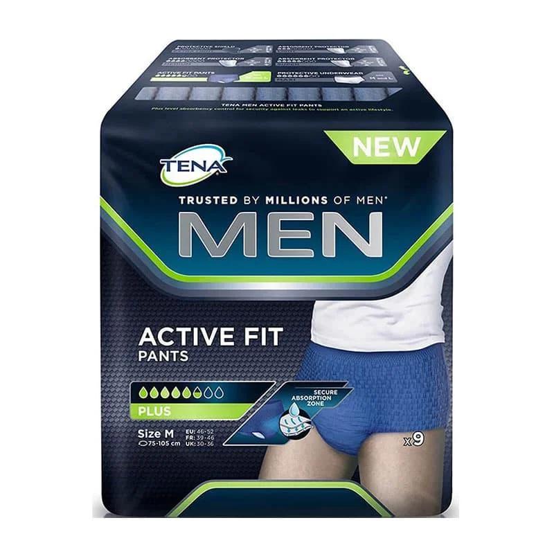 Φωτογραφία προϊόντος: Tena Men Pants Plus Προστατευτικά Εσώρουχα Ακράτειας Μέγεθος Medium 9τεμ.