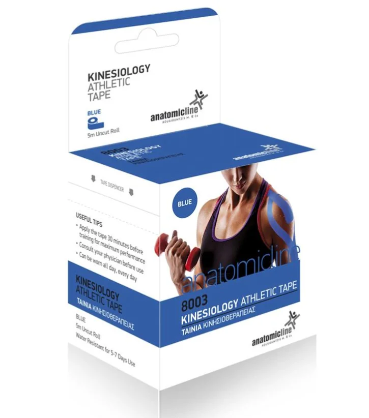 Φωτογραφία προϊόντος: ANATOMIC LINE 8003 Ταινία Κινησιοθεραπείας Blue