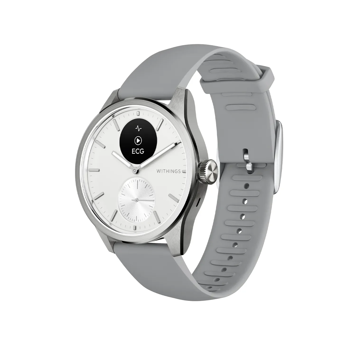 Φωτογραφία προϊόντος: WITHINGS Scanwatch 2 42mm με Ηλεκτροκαρδιογράφημα, Καρδιακό Παλμό + Οξύμετρο White
