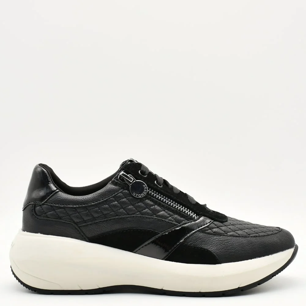 Φωτογραφία προϊόντος: Sneakers Γυναικεία Stonefly 221620 000 Twins 2 σε μαύρο δέρμα