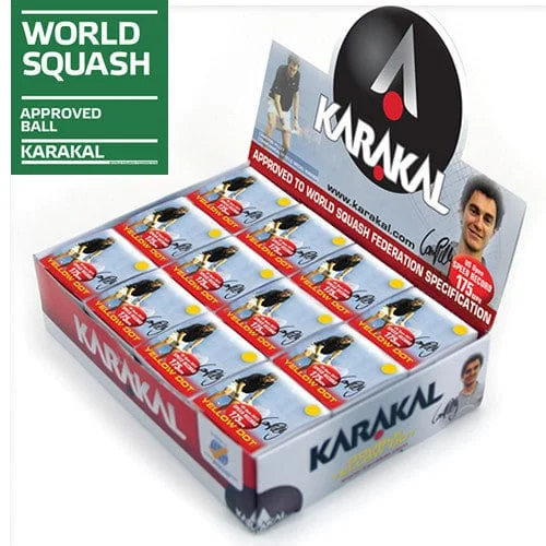 Φωτογραφία προϊόντος: Karakal μονή κίτρινη Squash μπάλες