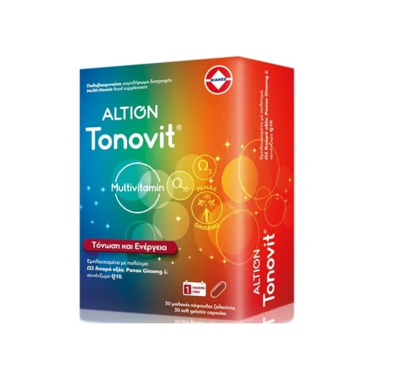 Φωτογραφία προϊόντος: ALTION Tonovit Multivitamin για Τόνωση & Ενέργεια, 30softcaps