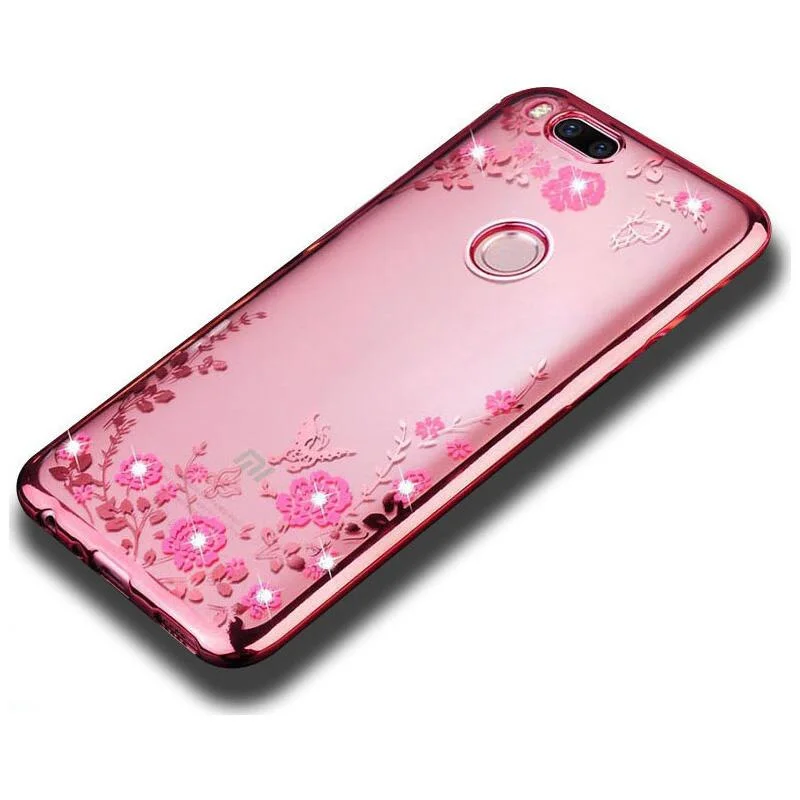 Φωτογραφία προϊόντος: Forcell Strass TPU Case Diamond Garden - Θήκη σιλικόνης με Στρας Rose Gold (Xiaomi Mi A1 / 5X)