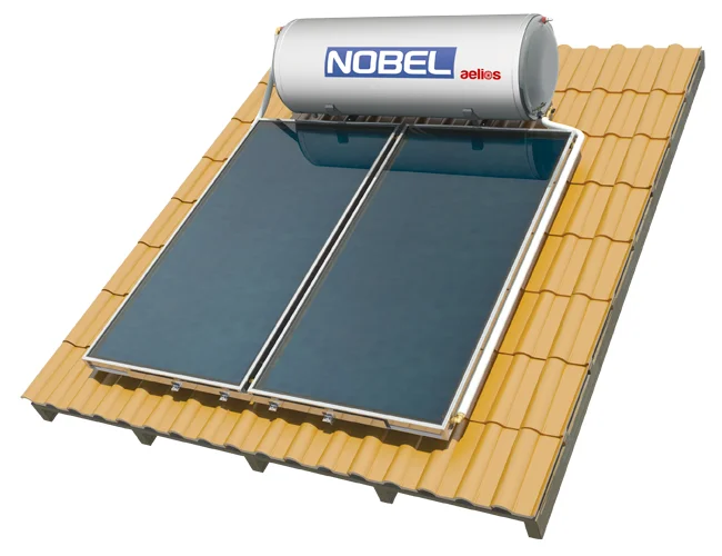 Φωτογραφία προϊόντος: Nobel Aelios CUS 200lt/3m² Glass τριπλής ενέργειας ηλιακός κεραμοσκεπής με 2 επιλεκτικoύς συλλέκτες 3m²
