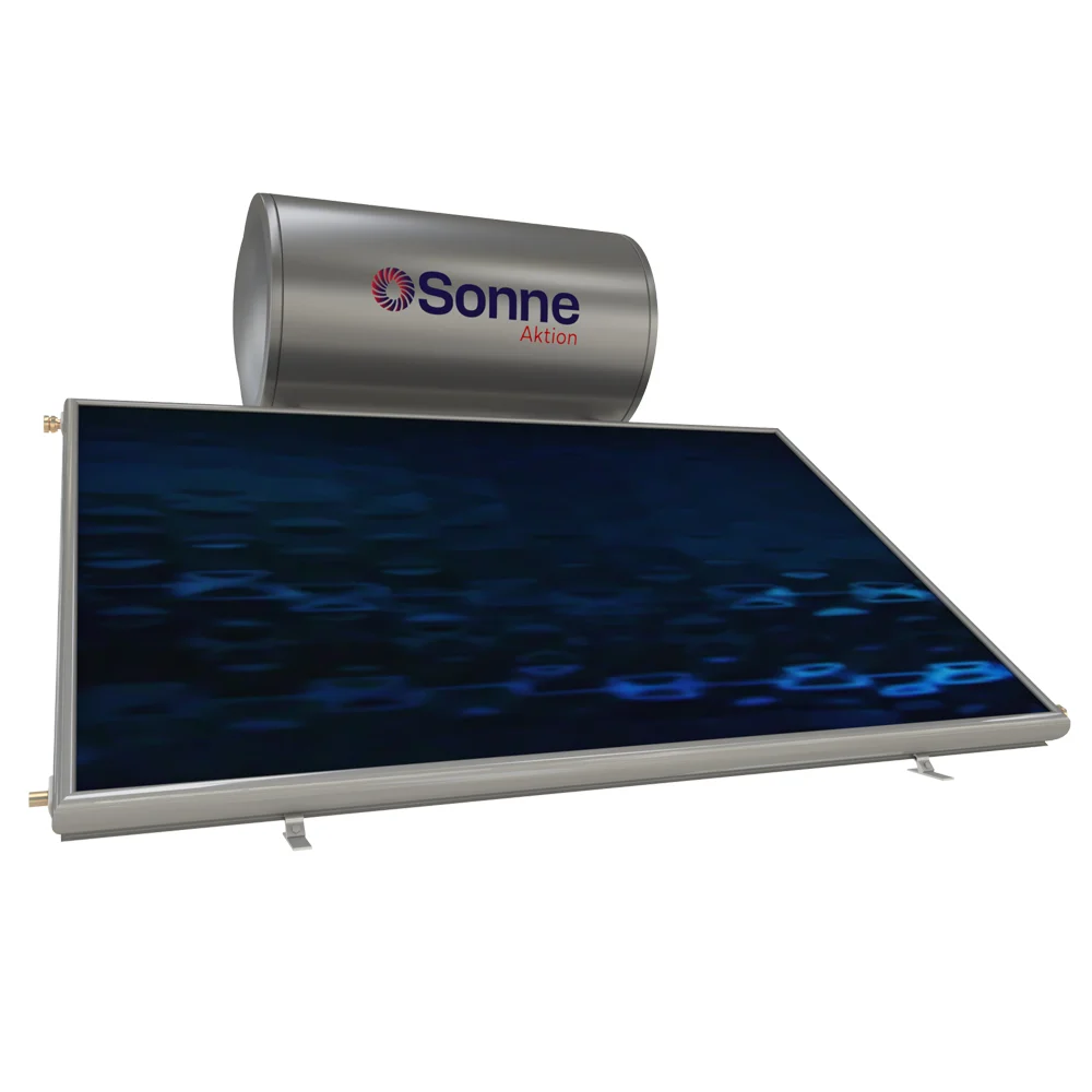 Φωτογραφία προϊόντος: Sonne 160lt/2,4m² Τριπλής Ενέργειας Χάλκινος Ηλιακός ταράτσας με 1 οριζόντιο επιλεκτικό συλλέκτη Phaethon 2,40m² 160LT