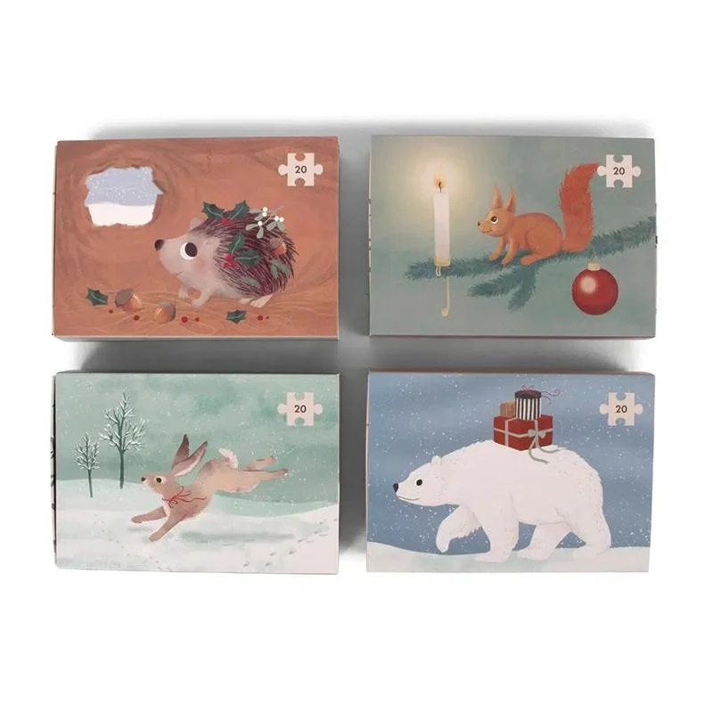 Φωτογραφία προϊόντος: Filibabba Set of 4 Puzzles – Wonderful Winter
