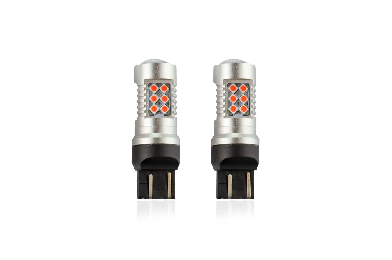 Φωτογραφία προϊόντος: AMIO WR21/5W T20 12/24V 6,2W 5.600K Led 24xSMD3030 CAN-BUS Κοκκινο 18x56mm 2ΤΕΜ.
