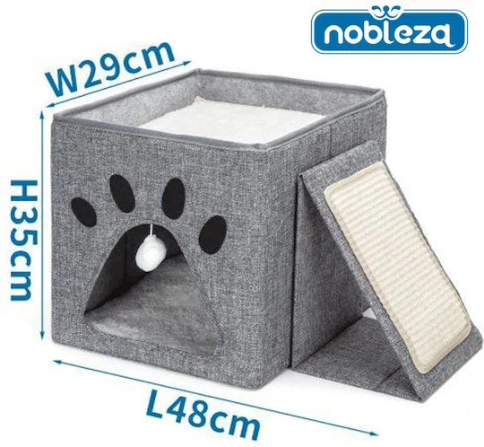 Φωτογραφία προϊόντος: Nobleza Φωλιά Γάτας Γκρι 48x29x35cm