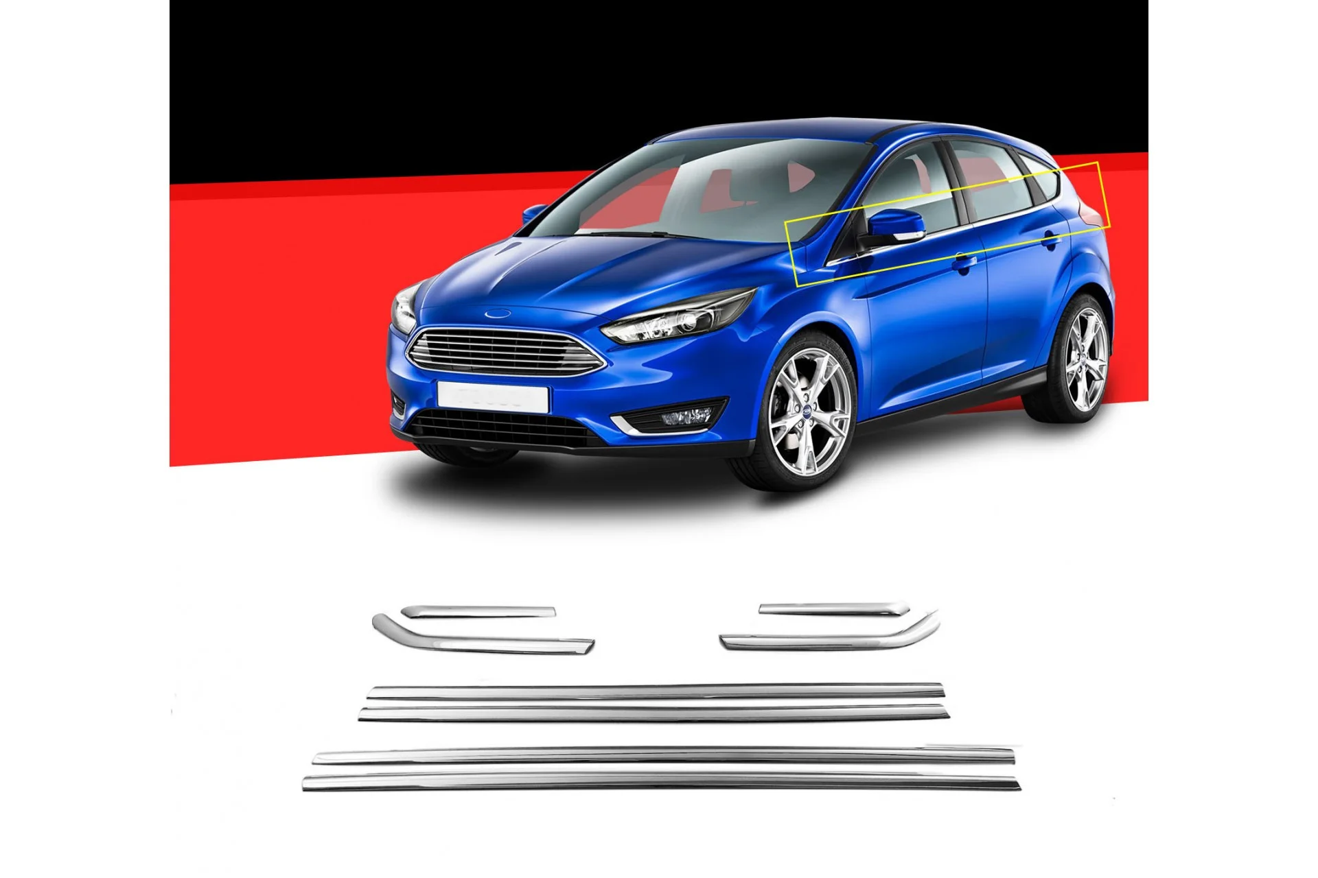Φωτογραφία προϊόντος: FORD FOCUS 5D HB 2011+ TRIM ΠΑΡΑΘΥΡΩΝ ΑΝΟΞ.ΑΤΣΑΛΙ ΧΡΩΜΙΟ S-DIZAYN - 8ΤΕΜ