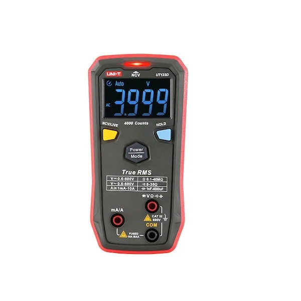 Φωτογραφία προϊόντος: OEM Uni-T UT123D Ψηφιακό Πολύμετρο True RMS με Μέτρηση AC / DC / Αντίστασης