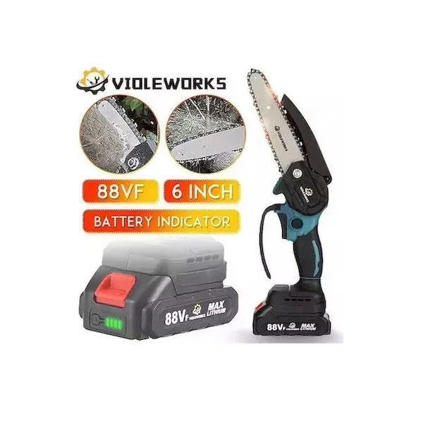 Φωτογραφία προϊόντος: OEM Violeworks 88VF Κλαδευτικό Αλυσοπρίονο Μπαταρίας 88V 0.798kg με Λάμα 15cm