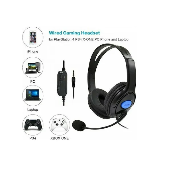 Φωτογραφία προϊόντος: OEM Andowl Q-A61 Over Ear Gaming Headset με σύνδεση 3.5mm