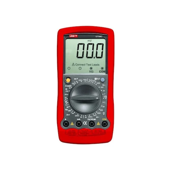 Φωτογραφία προϊόντος: OEM Uni-T UT 58C Ψηφιακό Πολύμετρο με Buzzer με Μέτρηση AC / DC / Αντίστασης / Χωρητικότητας / Θερμοκρασίας