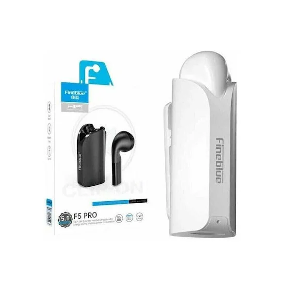Φωτογραφία προϊόντος: OEM Fineblue F5 Pro Earbud Bluetooth Handsfree Ακουστικό με Θήκη Φόρτισης Λευκό
