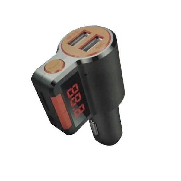 Φωτογραφία προϊόντος: OEM FM Transmitter Αυτοκινήτου με Bluetooth / USB Πορτοκαλί KCB-905