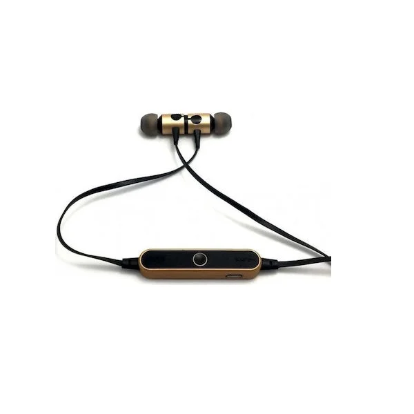 Φωτογραφία προϊόντος: OEM AZ-25 In-ear Bluetooth Handsfree Ακουστικά με Αντοχή στον Ιδρώτα Χρυσό / Μαύρο